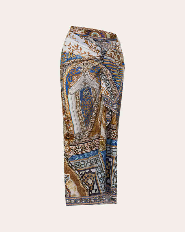 Make Me Your Mosaic Long Sarong Coverup